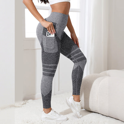Seamless High-Waisted Yoga Pants with Tummy Control