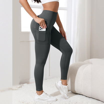 Seamless High-Waisted Yoga Pants with Tummy Control