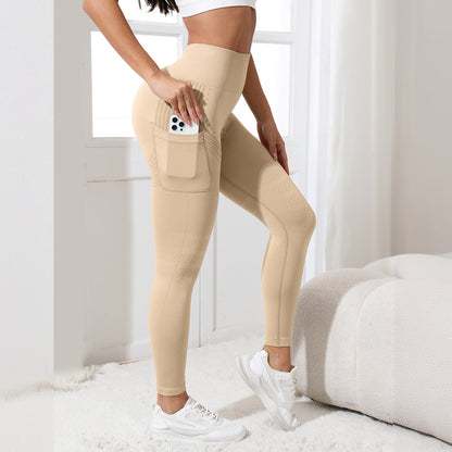 Seamless High-Waisted Yoga Pants with Tummy Control