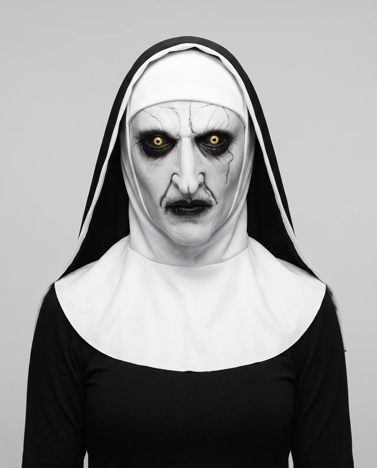 Horror Nun Latex Mask w/ Glow Effect
