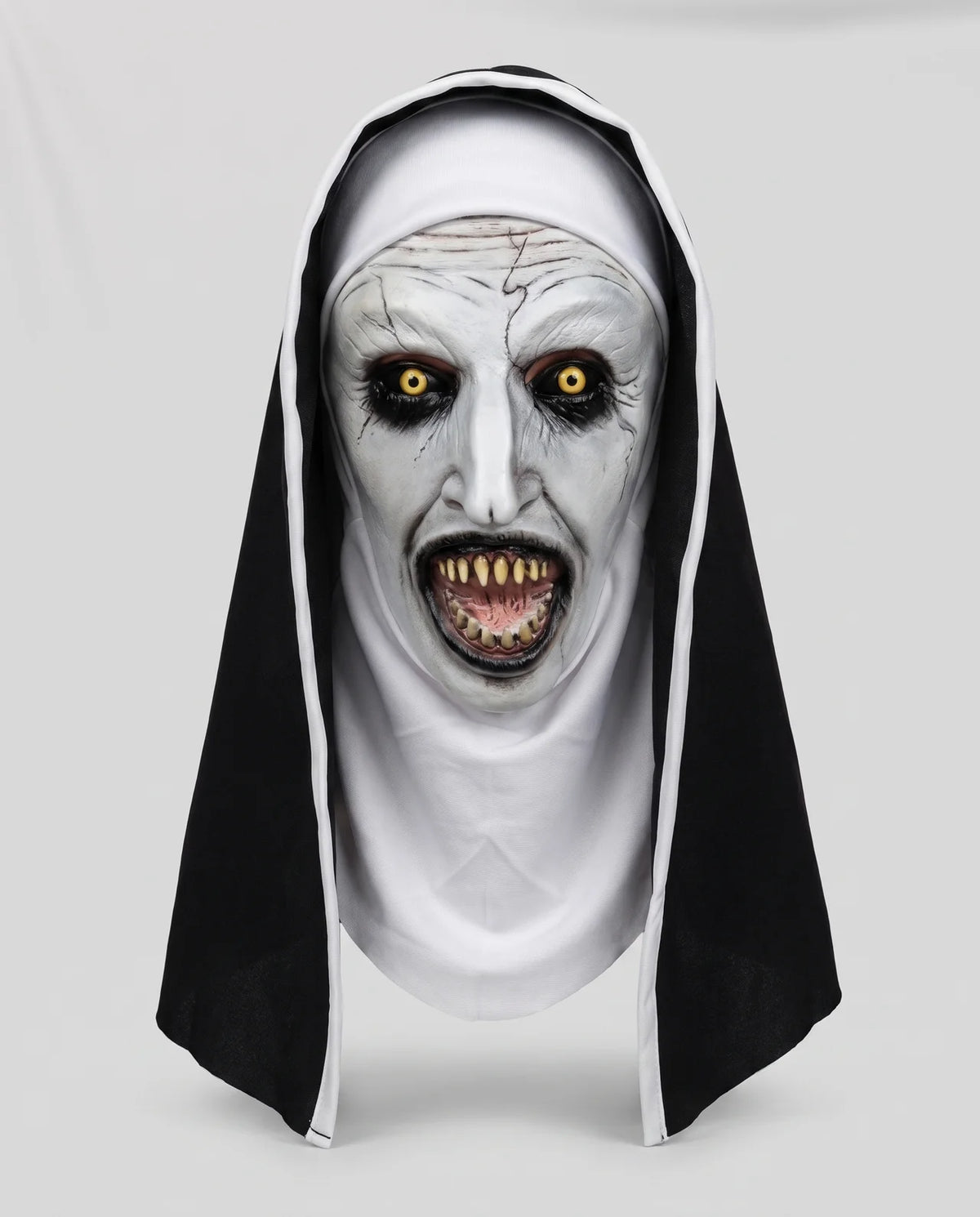Horror Nun Latex Mask w/ Glow Effect